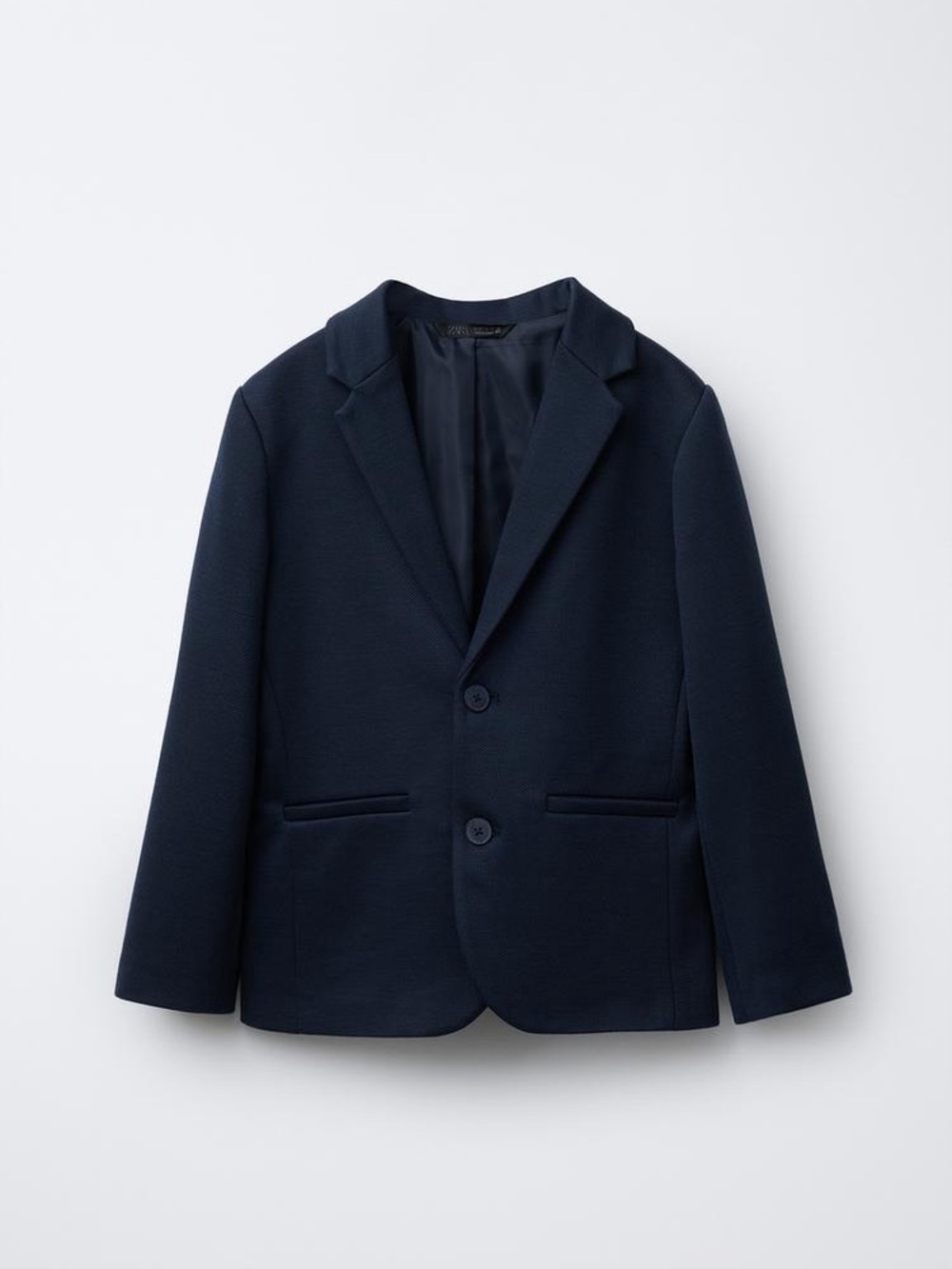 Zara Boys Comfort Navy Blazer - Tailored Two-Button Style